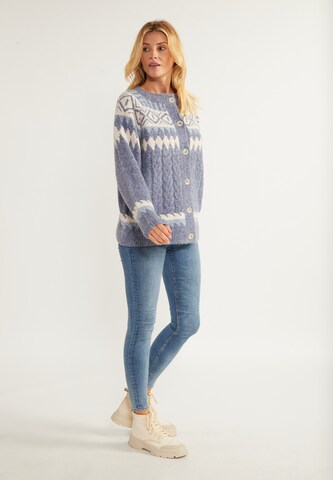 Cardigan 'Lynnea' usha BLUE LABEL en bleu