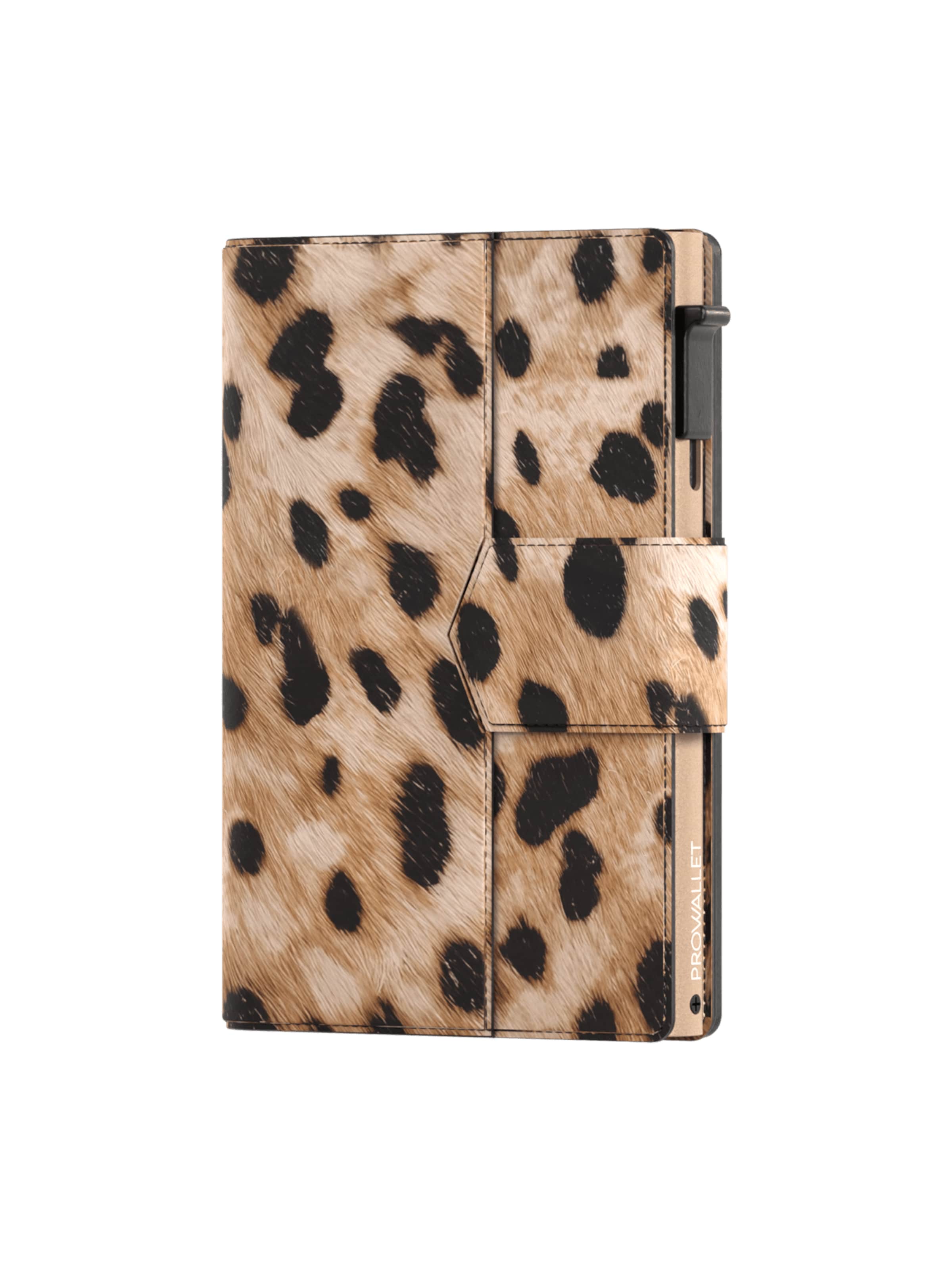 Prowallet Wallet 'Pasjeshouder Plus Leopard' in Beige