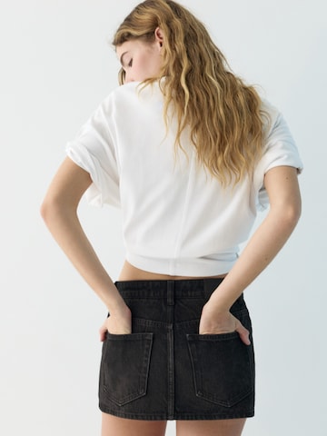 Pull&Bear Hosenrock in Schwarz