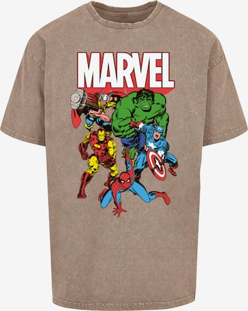 Maglietta 'Avengers - Marvel Comics' di ABSOLUTE CULT in marrone: frontale