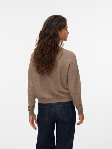 VERO MODA Knit Cardigan 'VMMARINA' in Brown