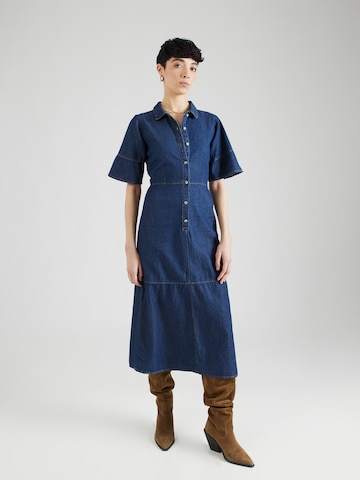 Robe-chemise Dorothy Perkins en bleu : devant