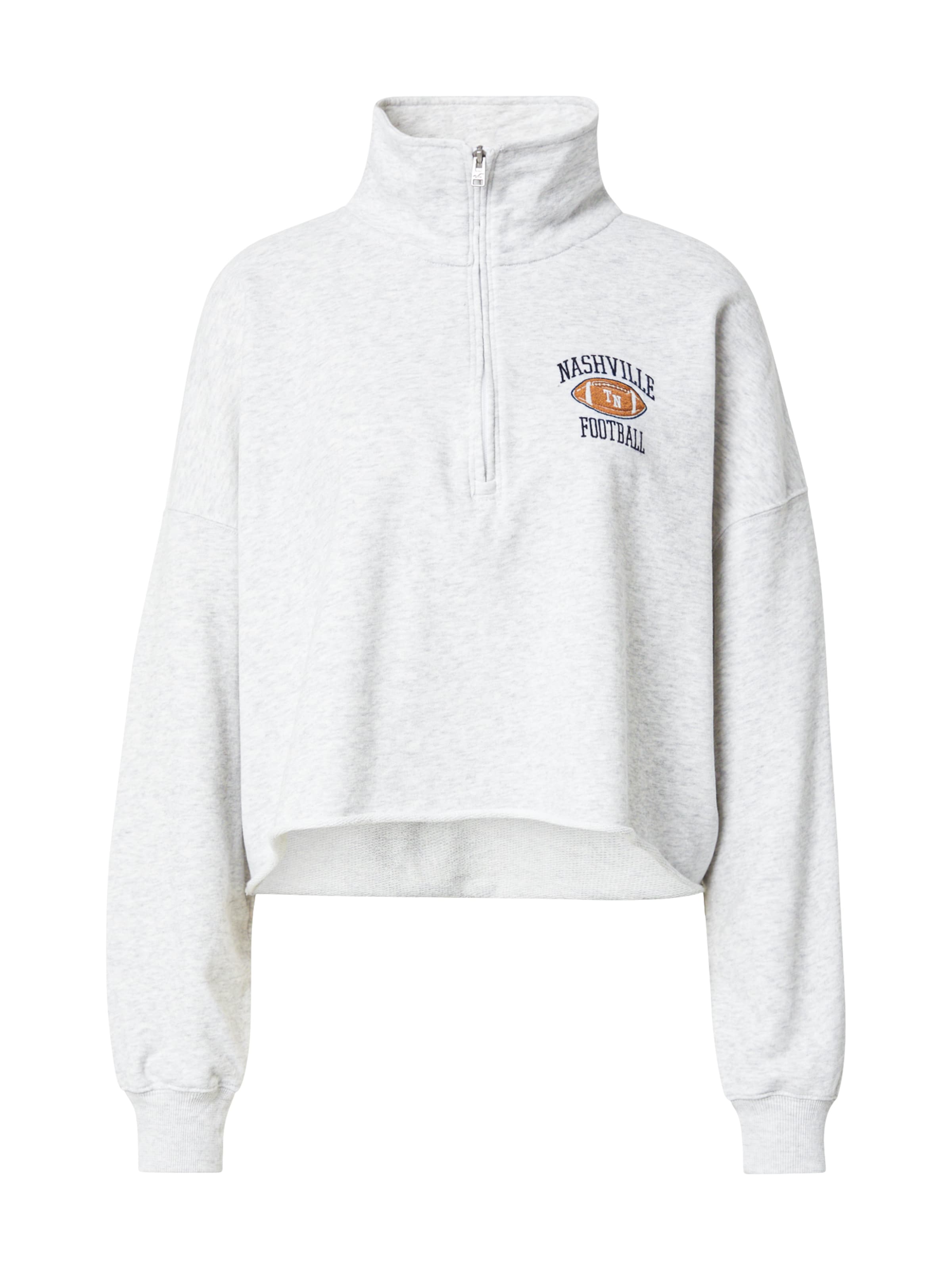 HOLLISTER Μπλούζα φούτερ σε γκρι: μπροστά