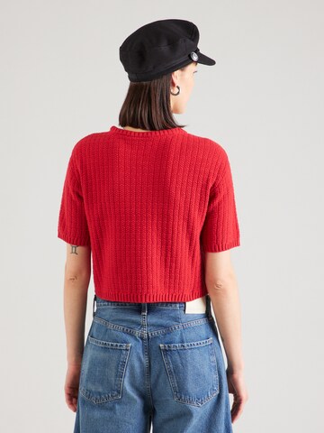 Cardigan 'VITUT' VILA en rouge