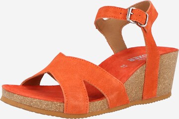 BULLBOXER Strap Sandals in Orange: front