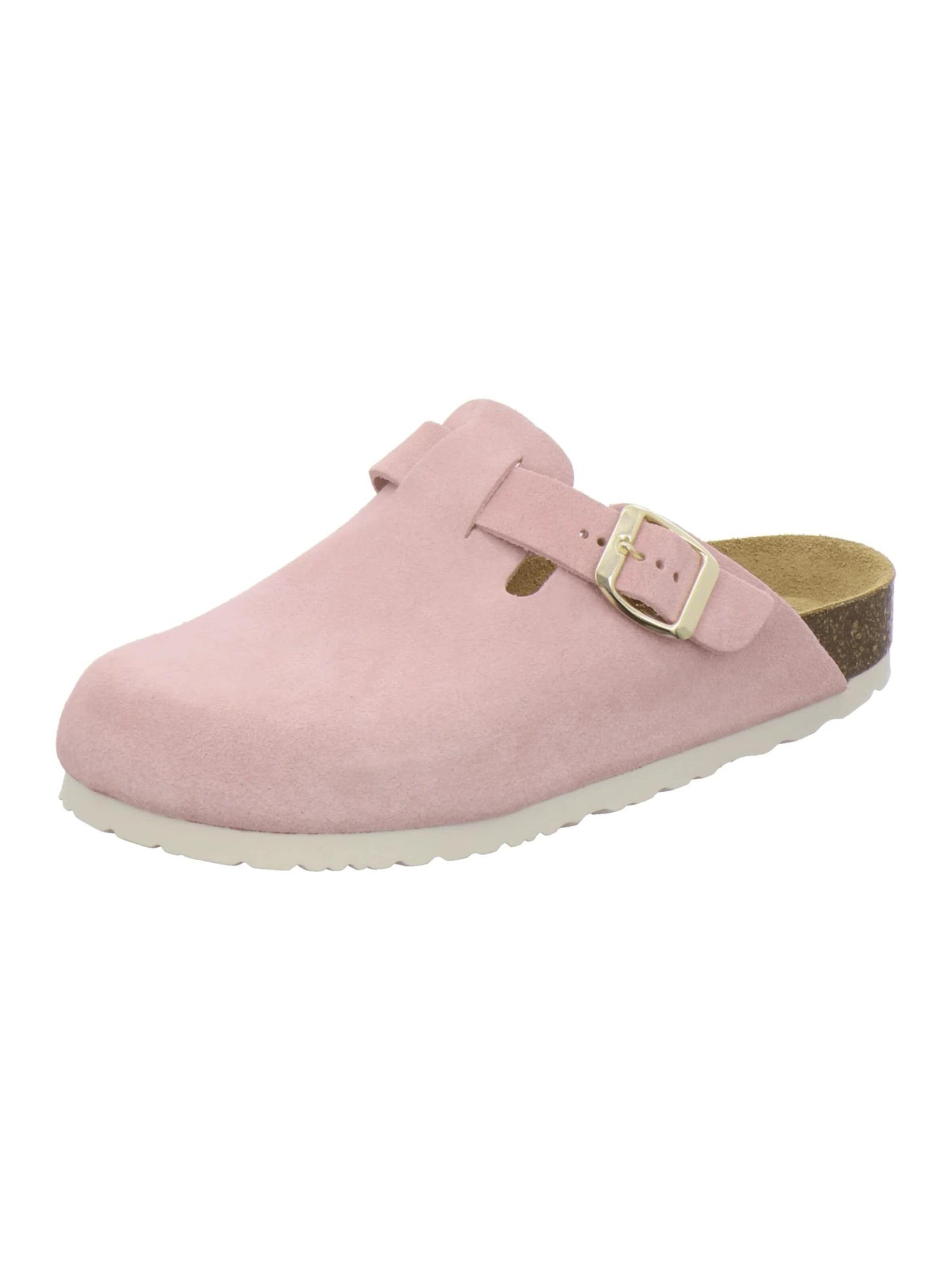 Sabots 'Clogs Damen rose Veloursleder' AFS-Schuhe en rose : devant