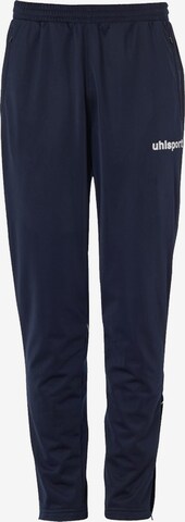 UHLSPORT Workout Pants in Blue: front