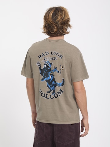 Volcom Футболка 'BAD LUCK' в Коричневый: спереди