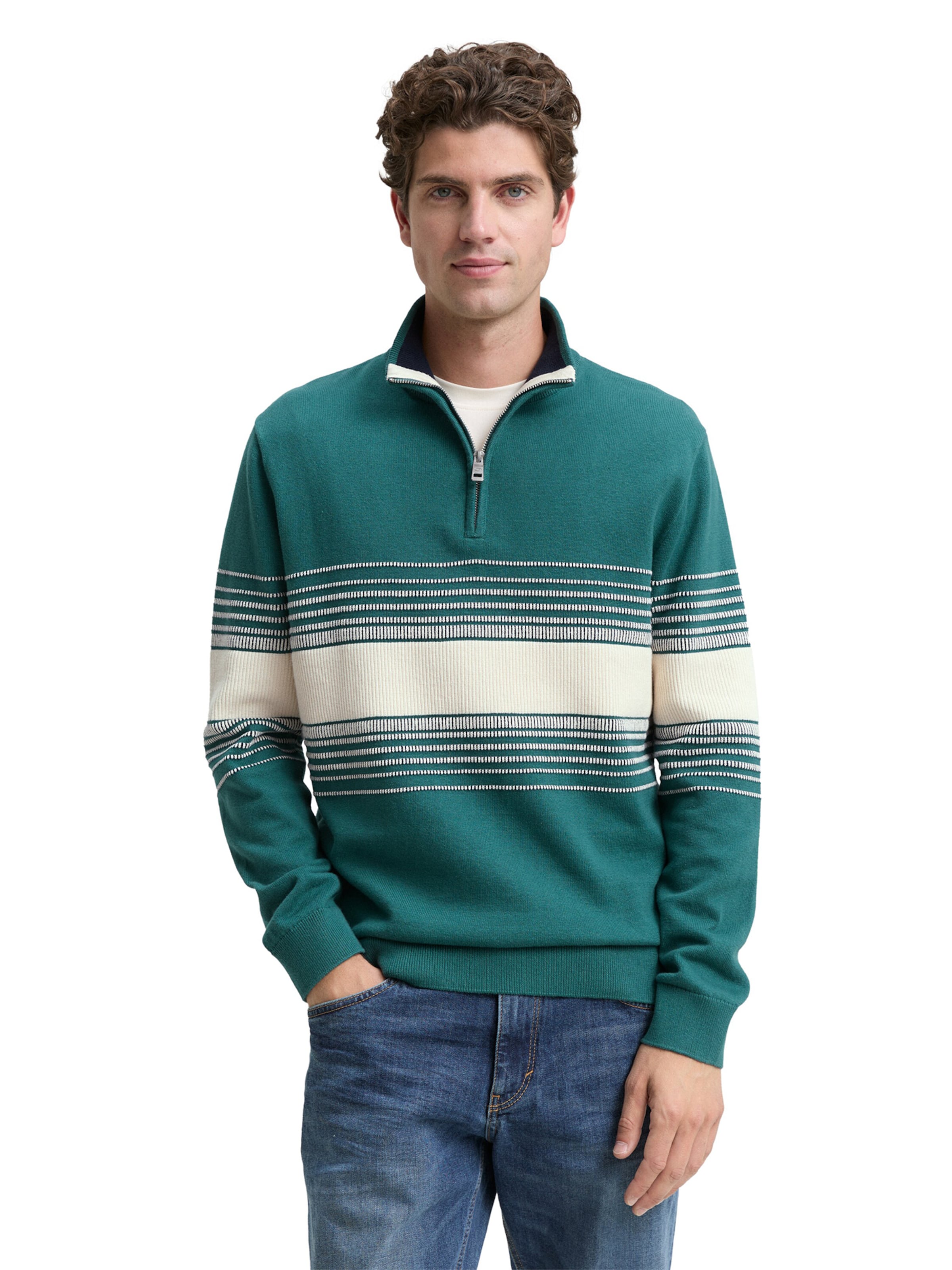 TOM TAILOR - Jersey en verde: frente