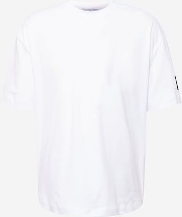 T-Shirt Calvin Klein Jeans en blanc : devant