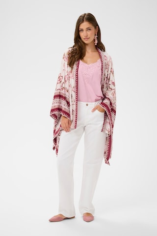 Cream Kimono 'CRKamoil' in Rot