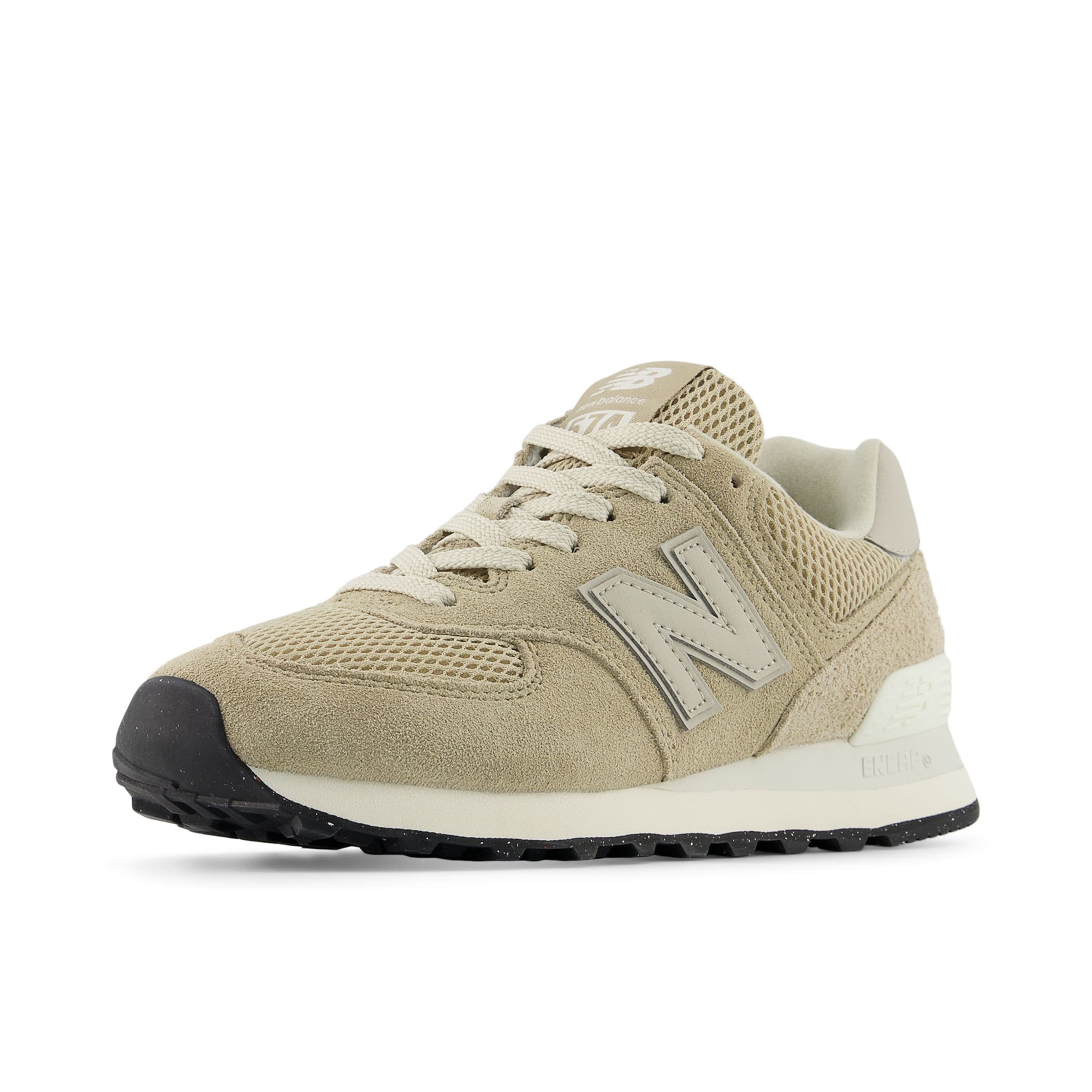 Baskets basses '574' new balance en beige : devant