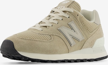 Baskets basses '574' new balance en beige : devant