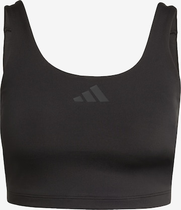 ADIDAS PERFORMANCEBustier Sportski grudnjak 'Power' - crna boja: prednji dio