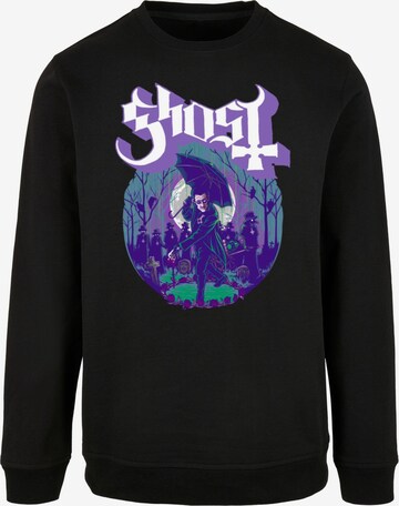 Merchcode Sweatshirt 'Ghost - Pastel Ashes' in Black: front