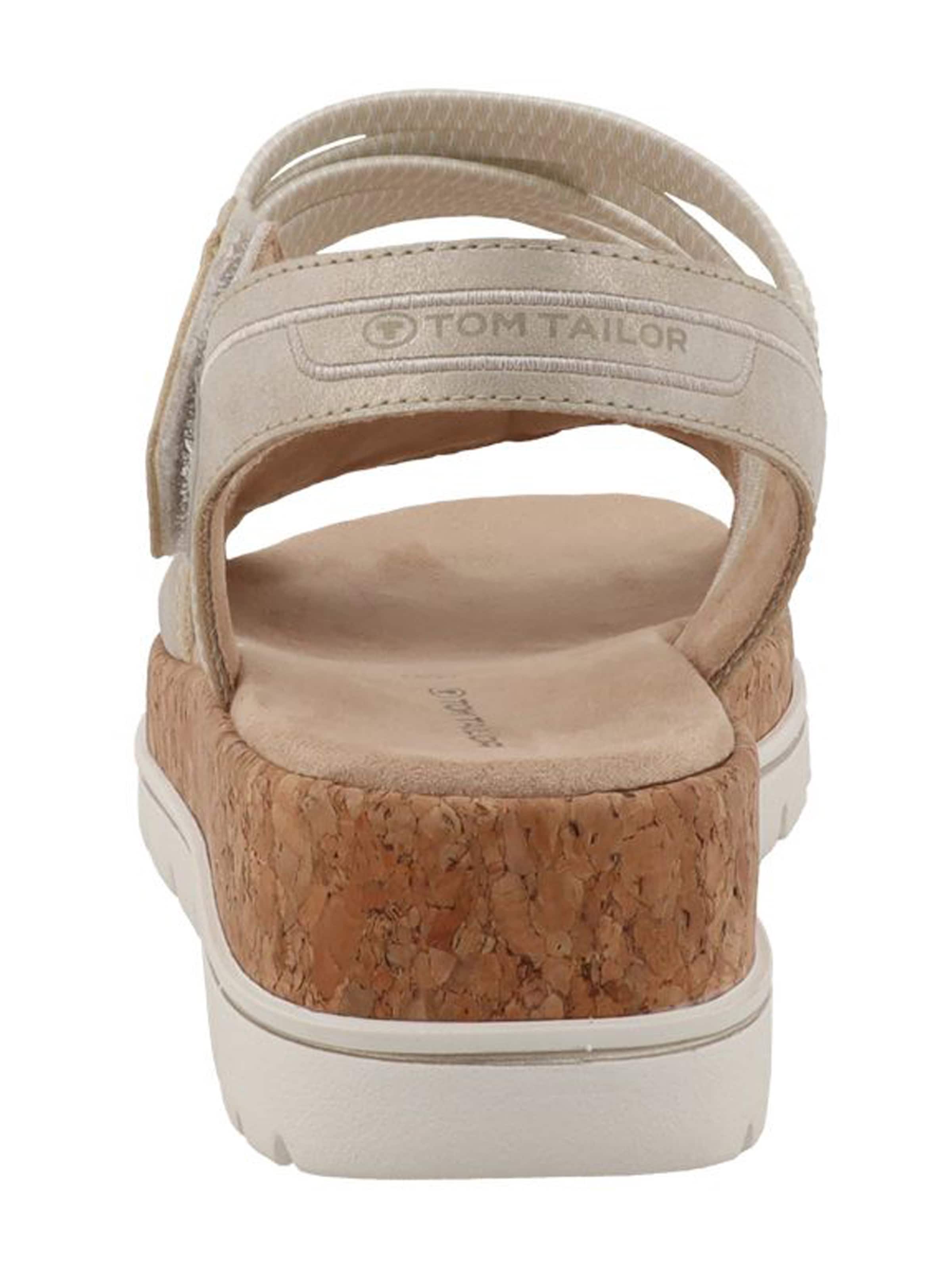 TOM TAILOR Сандали в бежово