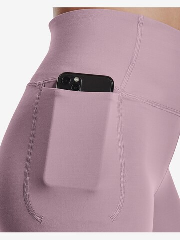 UNDER ARMOUR Skinny Workout Pants 'Meridian' in Pink