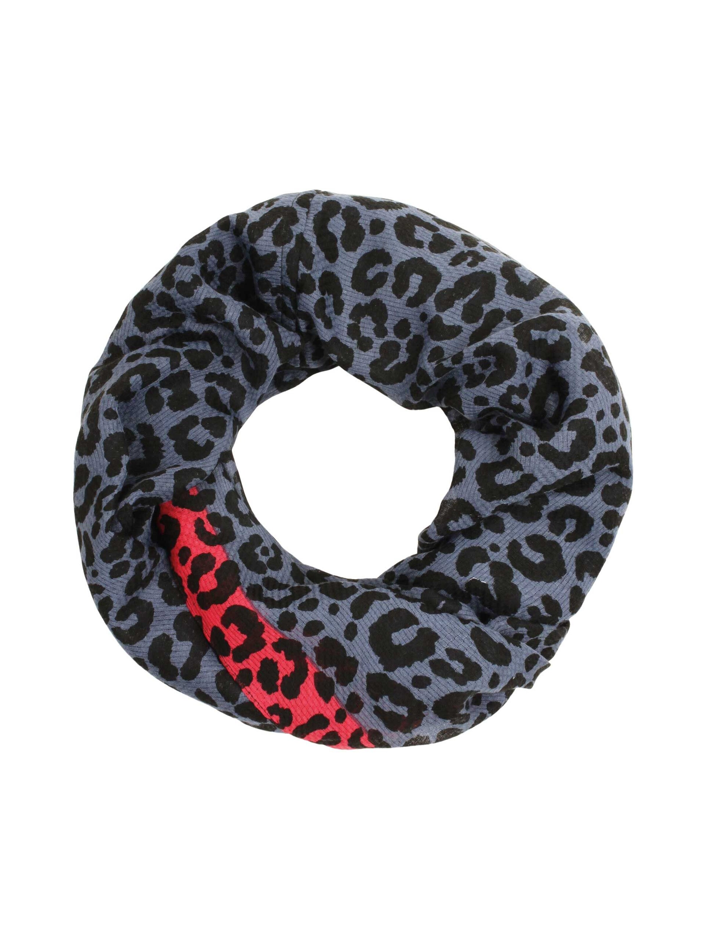 SAMAYA Leichter Schlauchschal 'Toulin', Loop,  mit weich strukturierter Oberfläche in Rot: Vorderseite