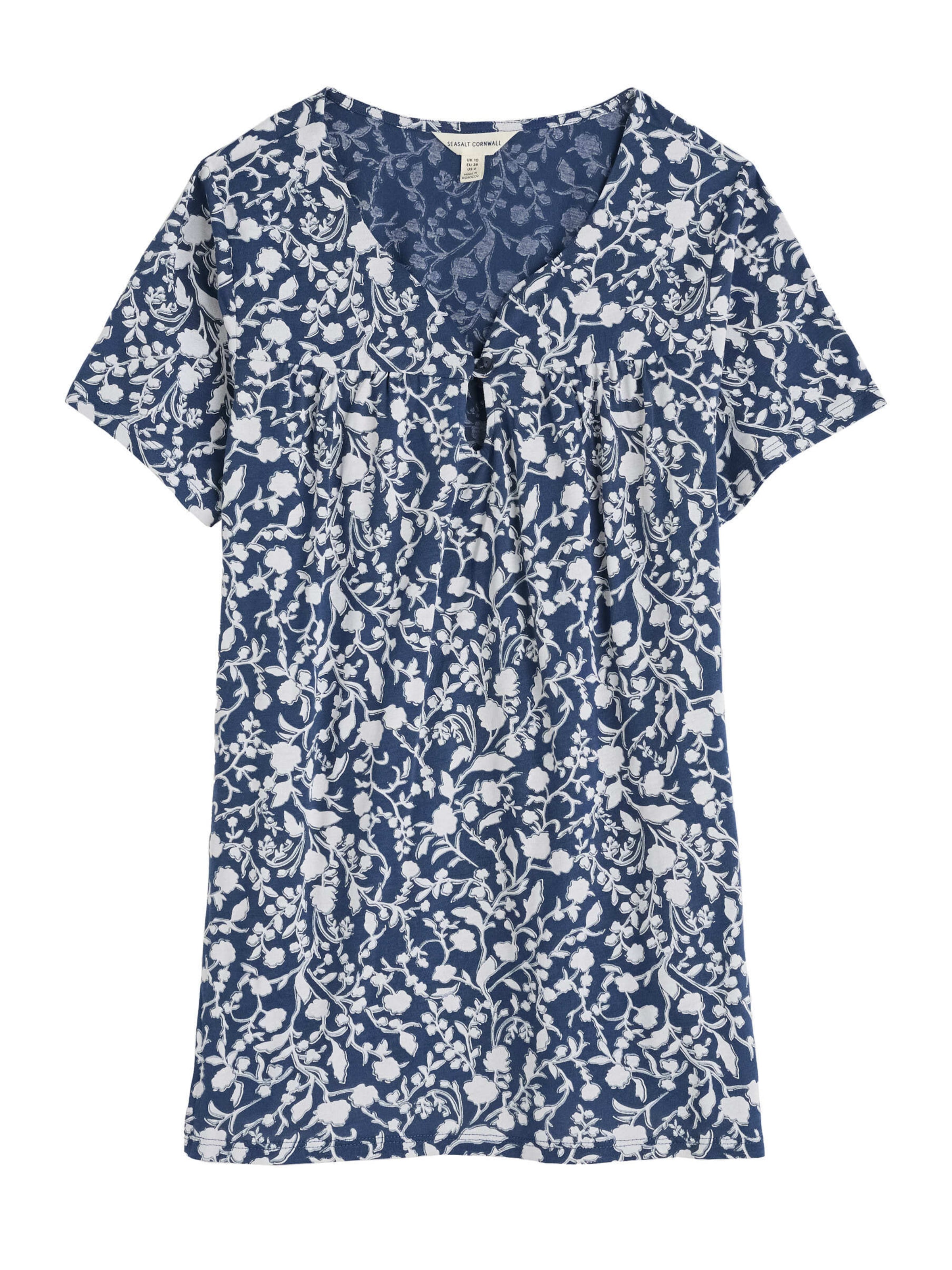 Seasalt Cornwall Tričko 'Barnoon' – modrá: přední strana