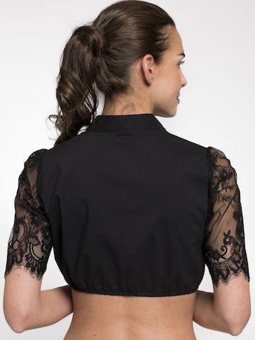 SPIETH & WENSKY Klederdracht blouse 'Becky' in Zwart