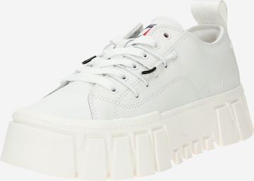 Tommy Jeans Platform trainers in Beige: front