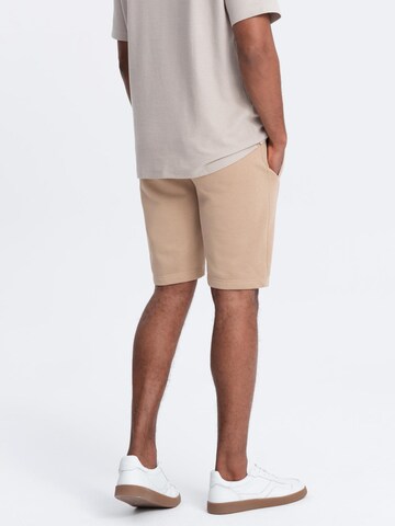 Regular Pantalon Ombre en beige