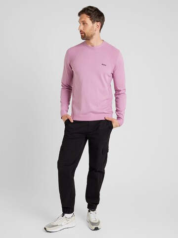 BOSS Sweter 'Momentum' w kolorze fioletowy