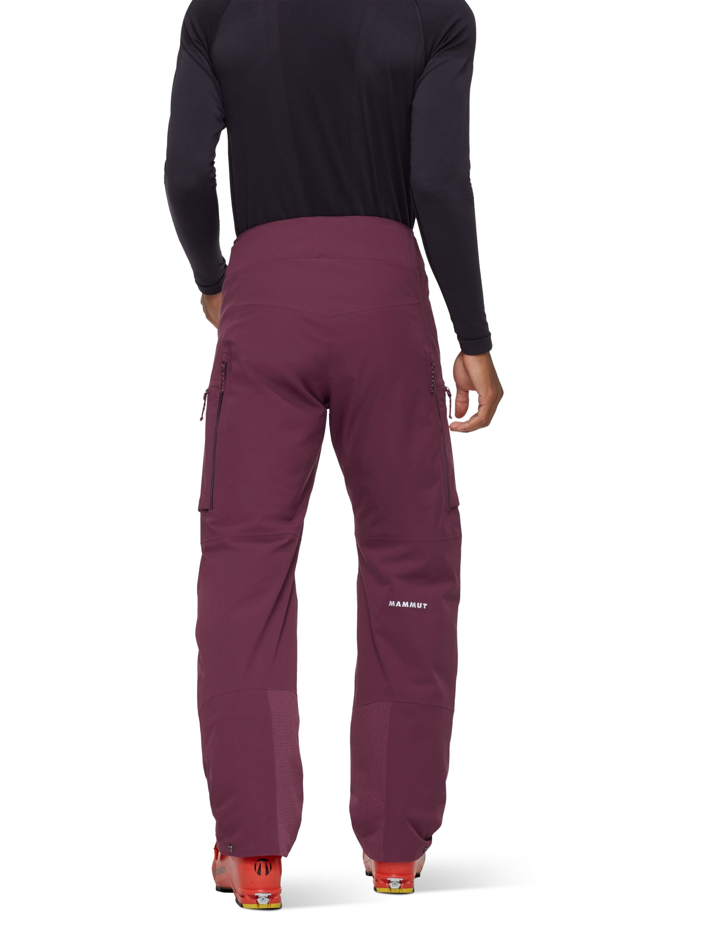 MAMMUT Loose fit Outdoor Pants in Red