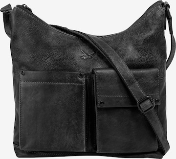SANSIBAR - Bolso de hombro en negro: frente