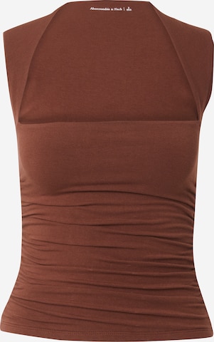 Abercrombie & Fitch Топ в Коричневый: спереди