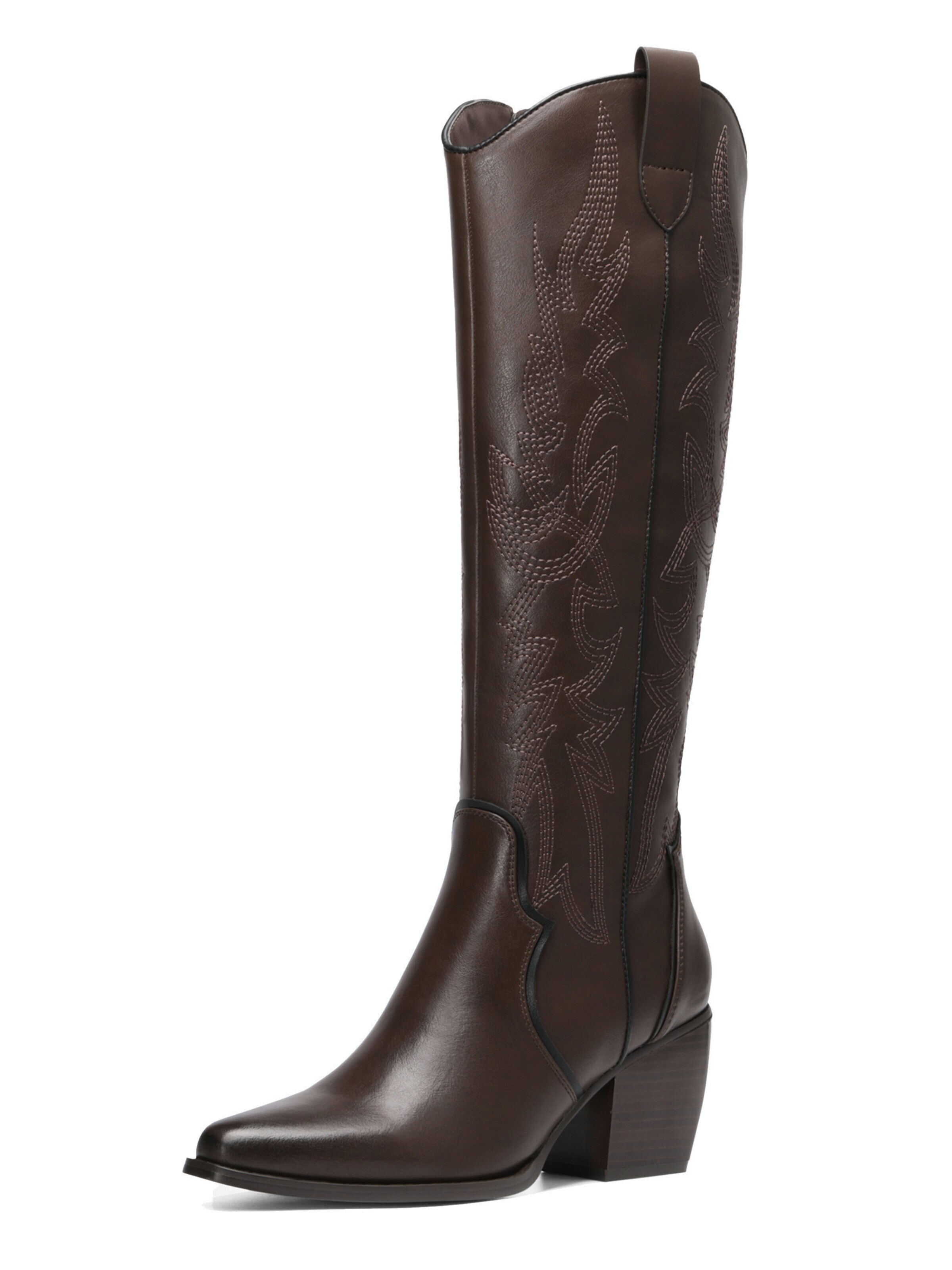 Dream Pairs Boots in Brown: front