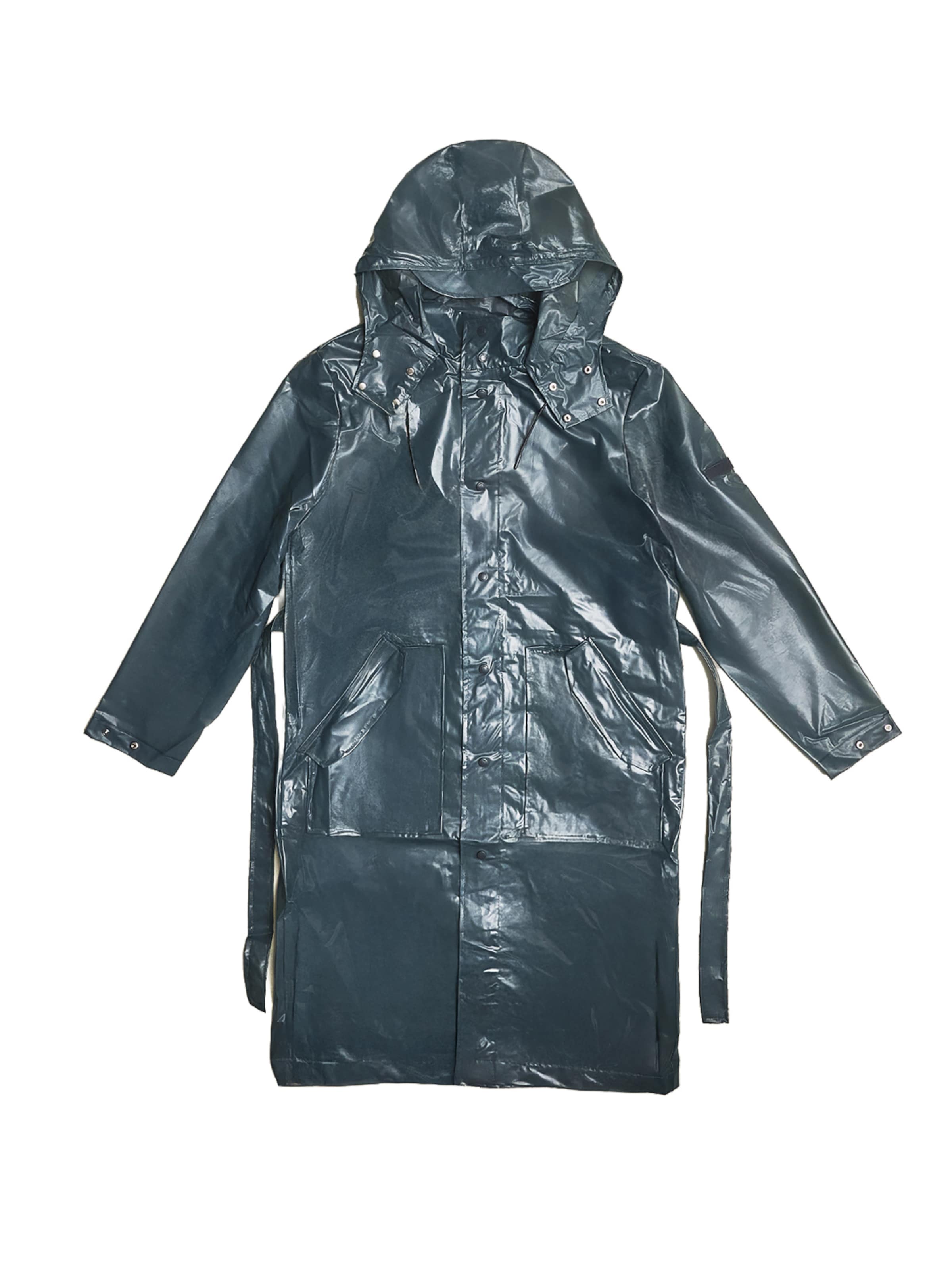 Manteau fonctionnel 'C-Thru Raincoat/ LMTD edition' THE ODDS en noir : devant