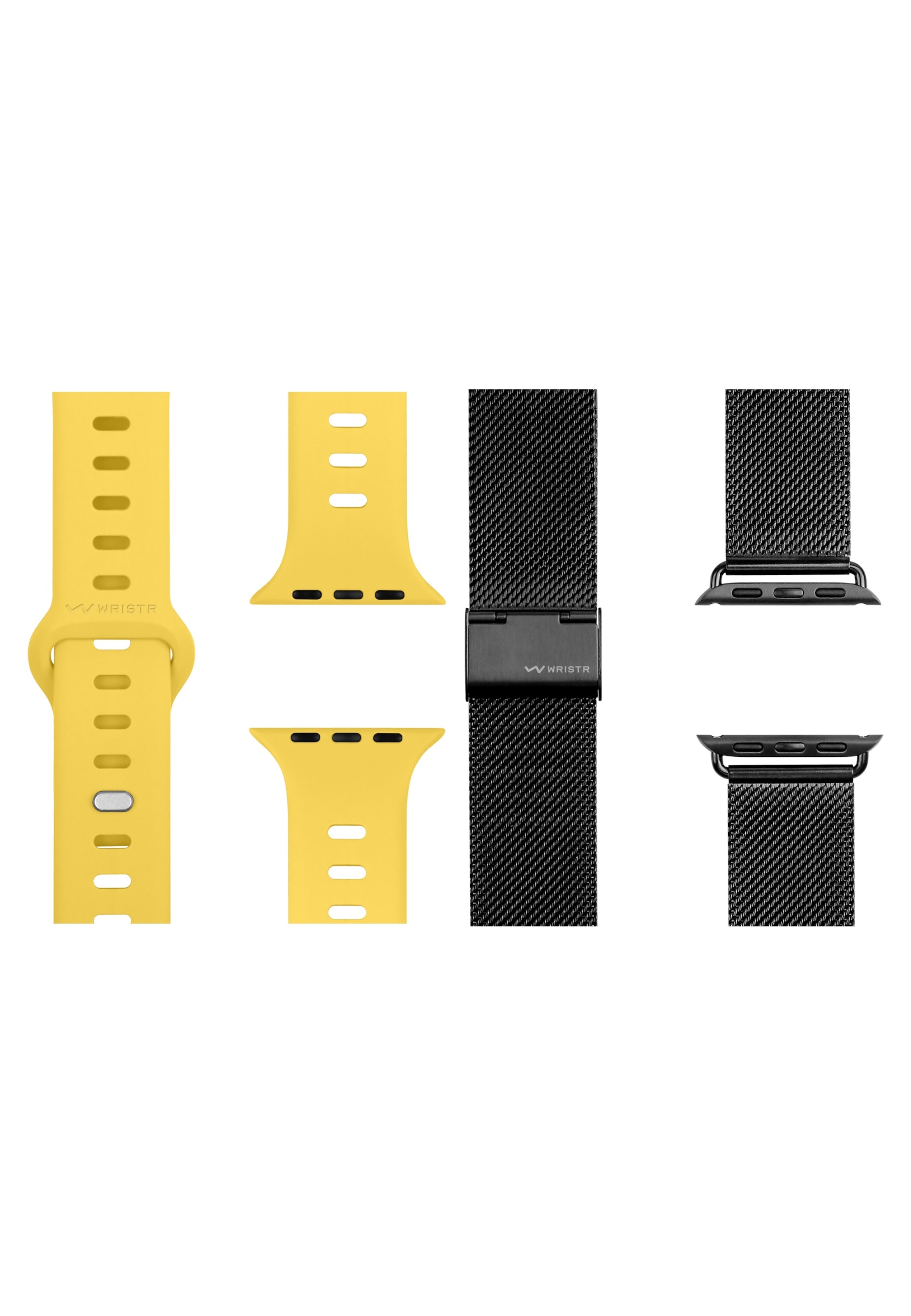 WRISTR Digital watch 'Milanese-Nova' in Yellow: front