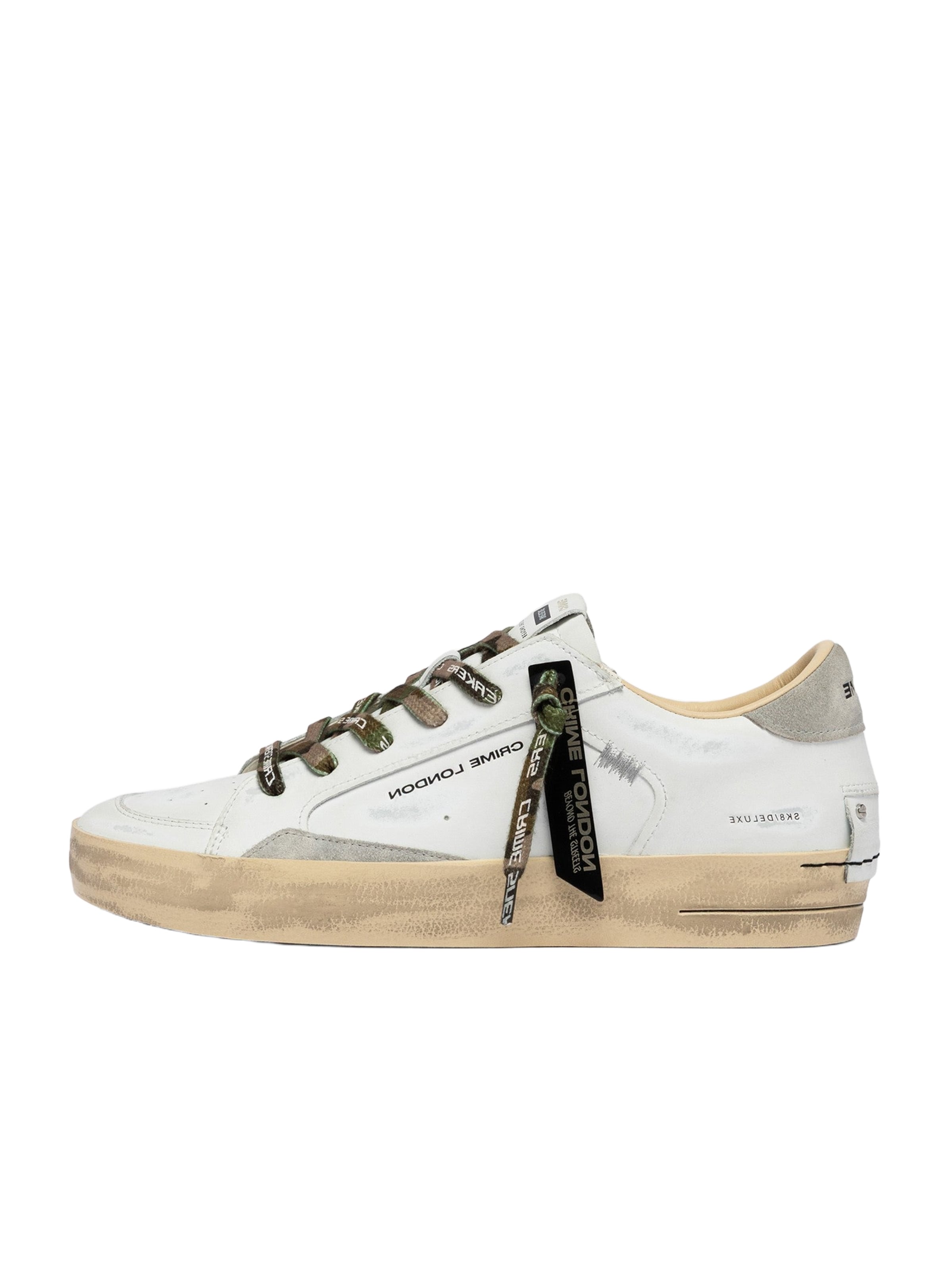 Crime London Sneakers laag in Wit: voorkant
