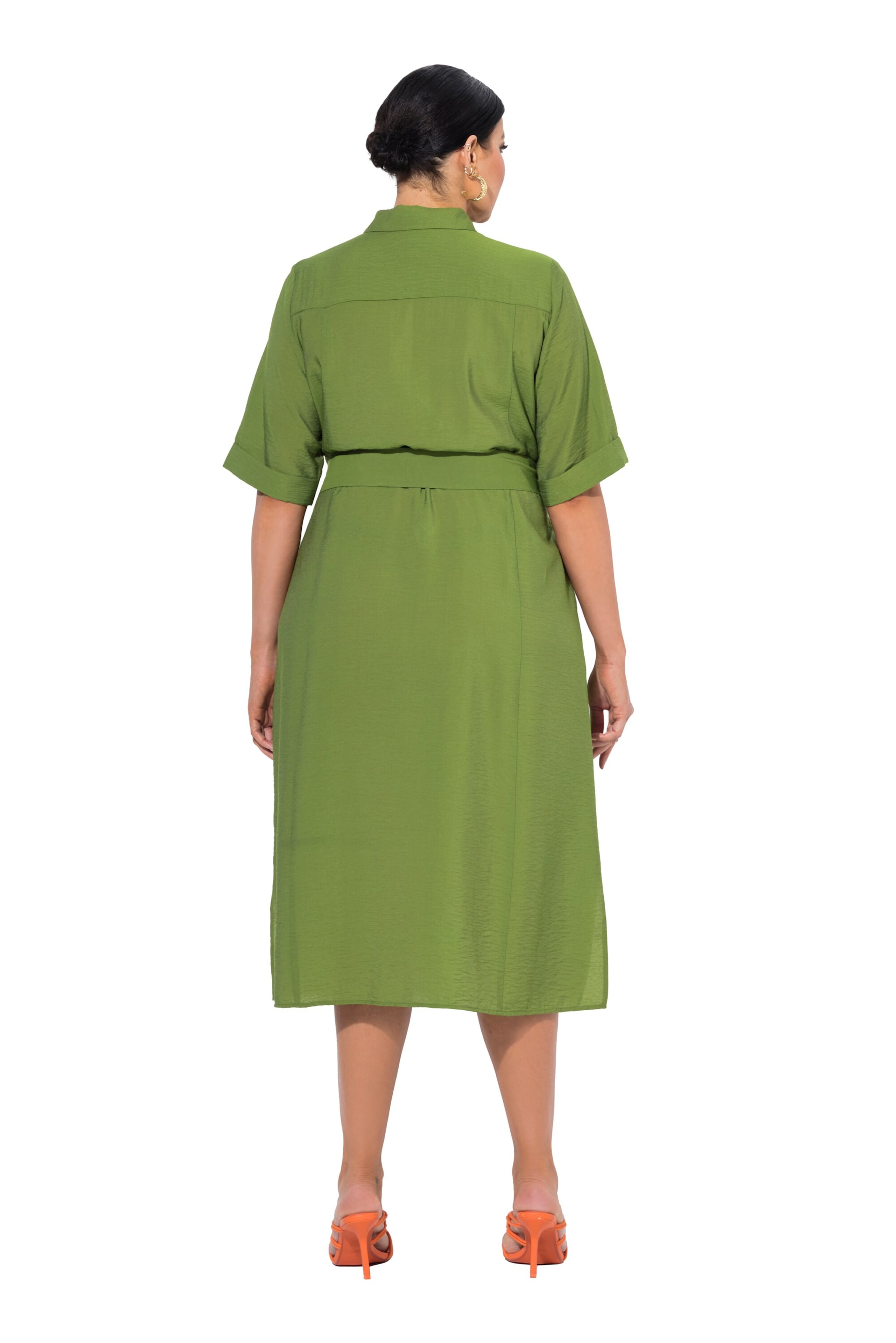 Ulla Popken Kleid in Grün: Vorderseite