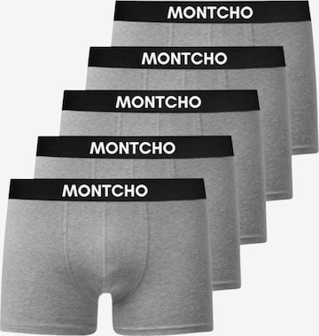 Montcho Boxershorts 'Essence' in Grau: Vorderseite