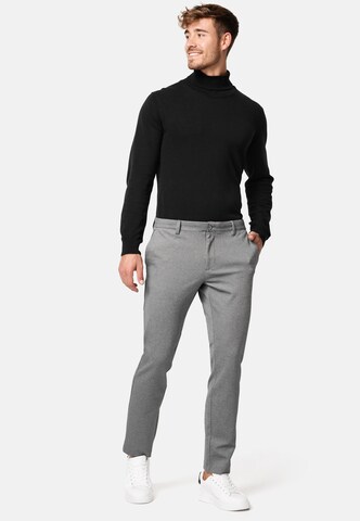 Coupe slim Pantalon chino 'Burch' JEFF en gris