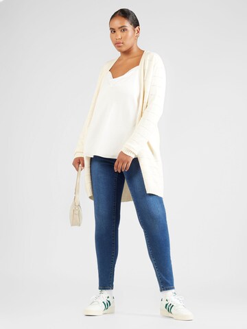 ONLY Carmakoma Strickjacke 'KATIA' in Grau