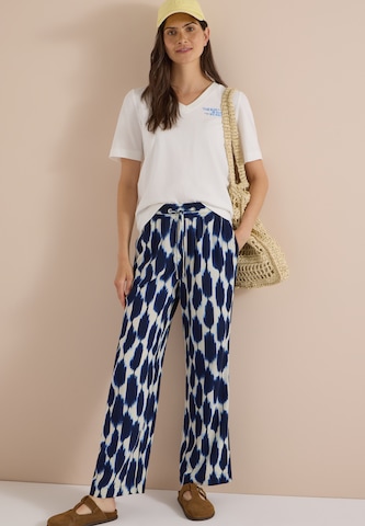 CECIL Loose fit Pants 'Neele' in Blue