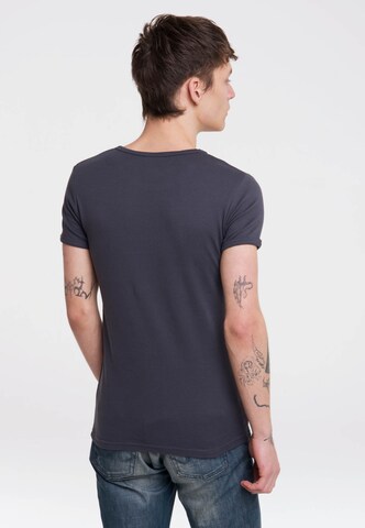 LOGOSHIRT Shirt 'Wonder Woman' in Grey
