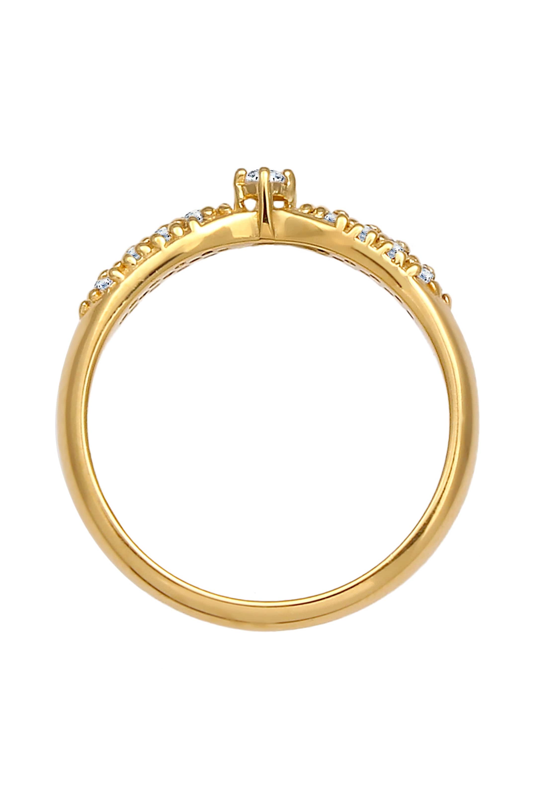 Frauen Schmuck Elli DIAMONDS Ring, Verlobungsring in Gold - HU48631