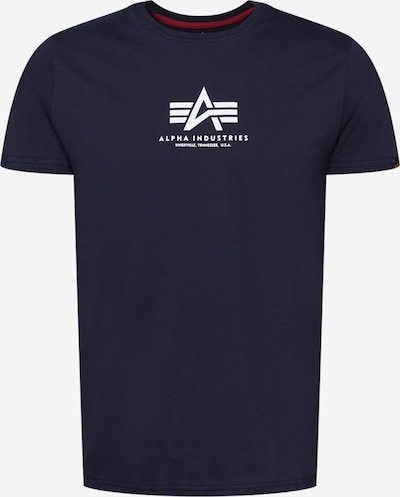 ALPHA INDUSTRIES T-shirt i marinblå / vit, Produktvy