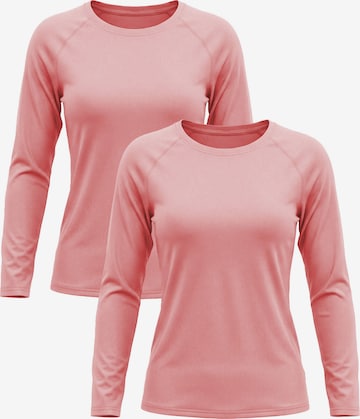 MEETWEE Shirt 'UPF 50+' in Roze: voorkant