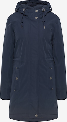 usha BLUE LABEL Winter Coat in Blue: front