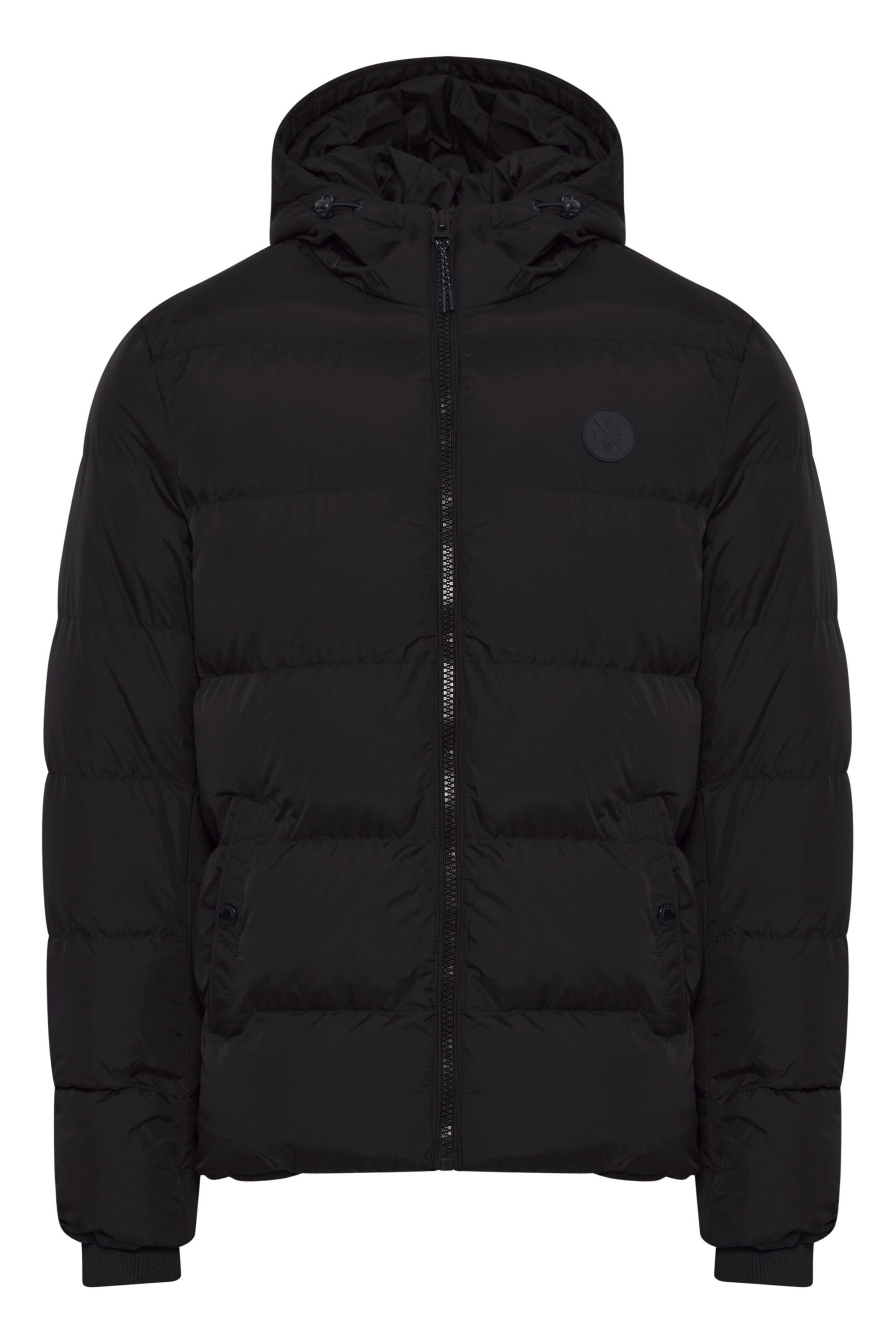 INDICODE JEANS Winter jacket 'Rapse' in Black: front