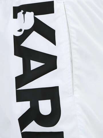 Shorts de bain Karl Lagerfeld en blanc