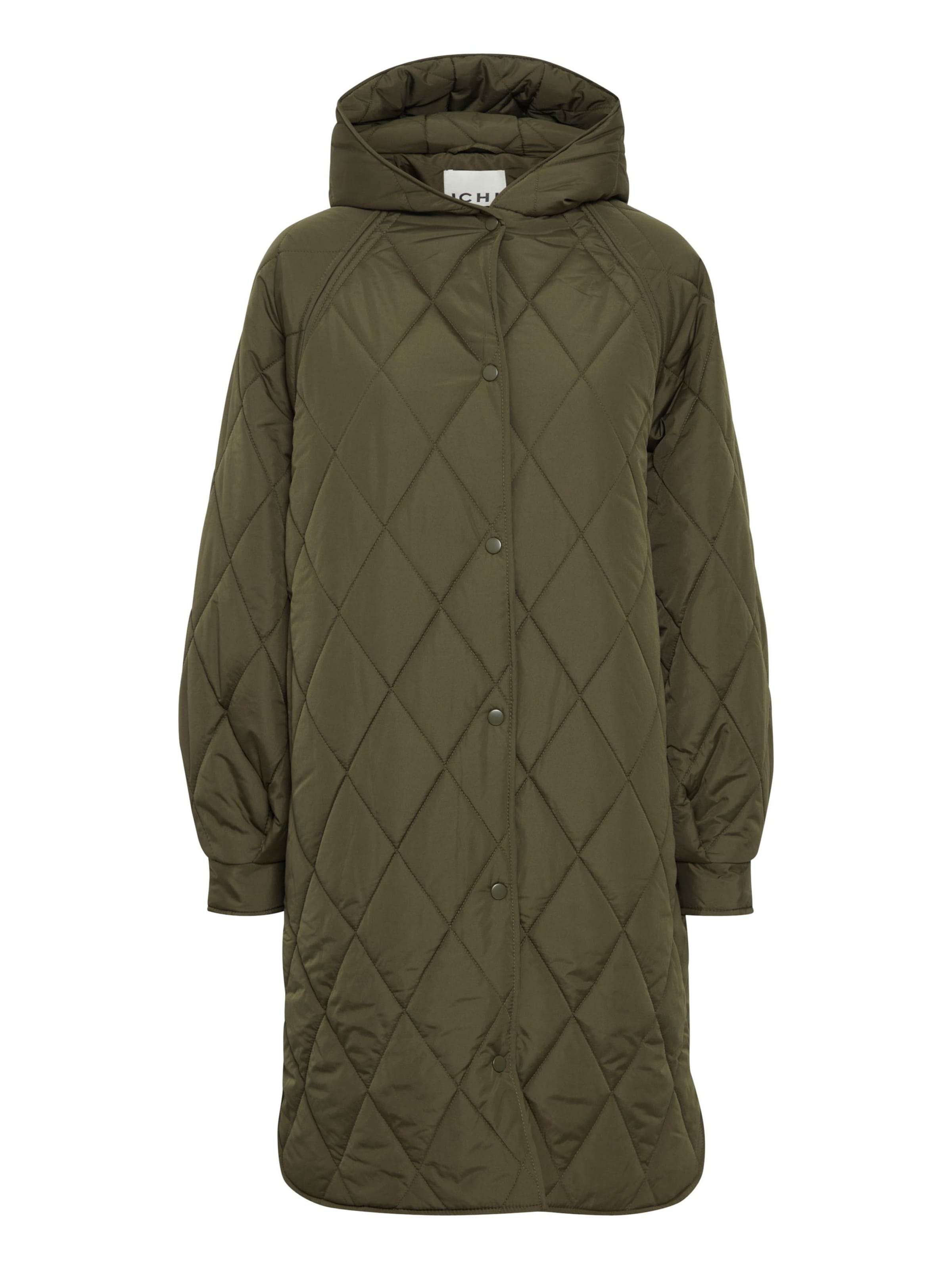 Manteau mi-saison 'Hansa' ICHI en vert : devant