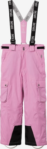 Regular Pantalon d'extérieur 'Slope' NAME IT en violet : devant