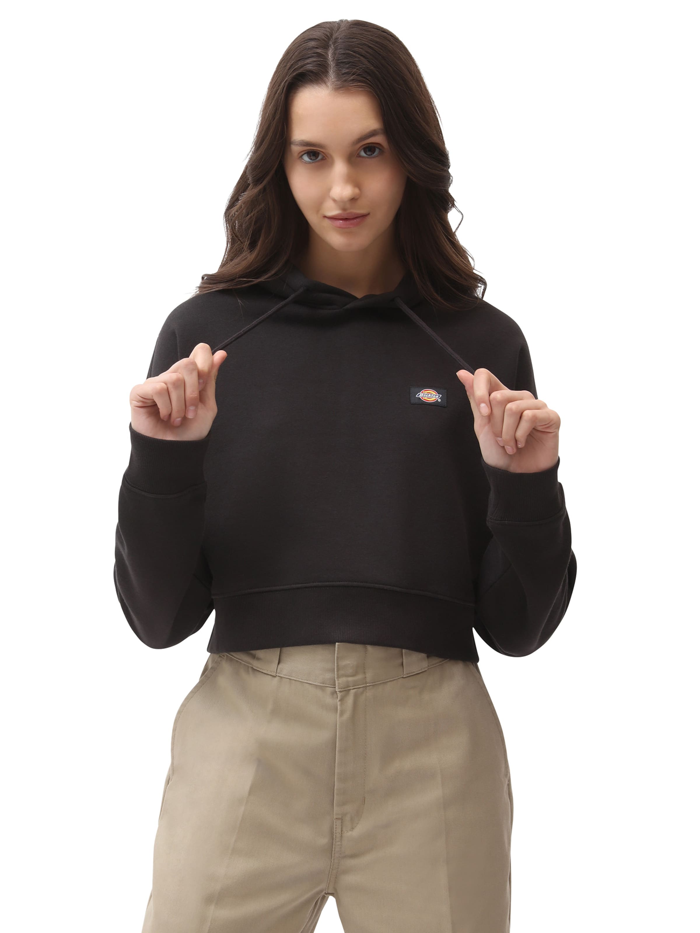 DICKIES Свитшот 'Oakport' в Черный: спереди