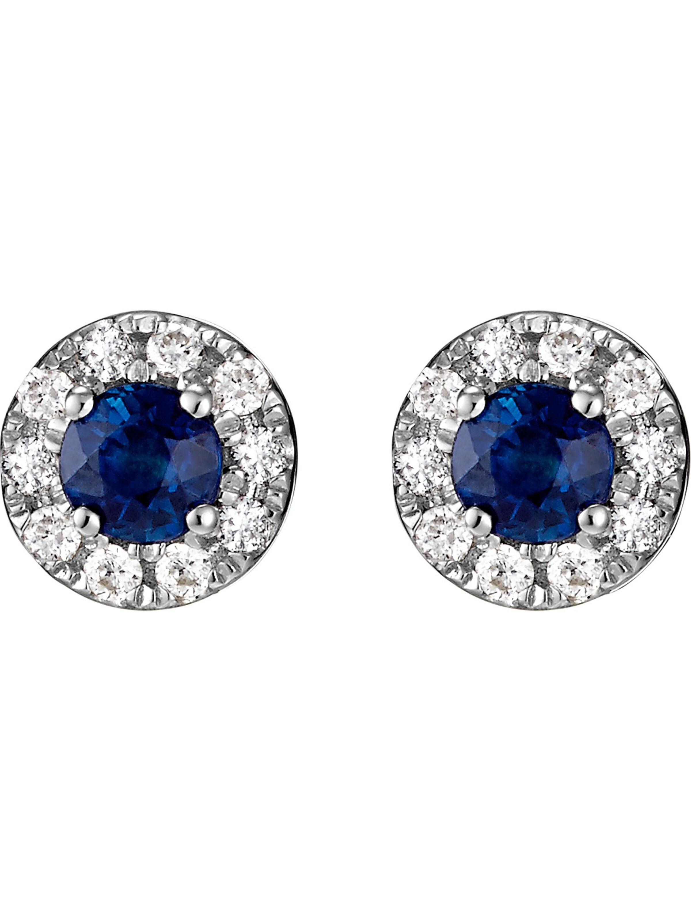 CHRIST Ohrringe in Weiß: Vorderseite